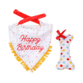 Zippy Paws Birthday Bandana & Bone - 2 pk