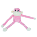 Zippy Paws Spencer The Crinkle Monkey Pink