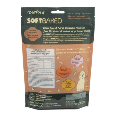 Darford - Soft Baked Peanut Buttery! Soft & Chewy Dog Treats