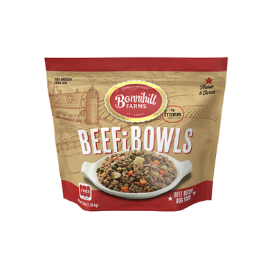 Bonnihill FARMS BEEFiBOWLS Beef Recipe Frozen Dog Food