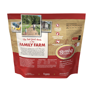 Bonnihill FARMS BEEFiBOWLS Beef Recipe Frozen Dog Food