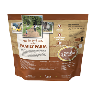 Bonnihill FARMS TURKiBOWLS Turkey Recipe Frozen Dog Food