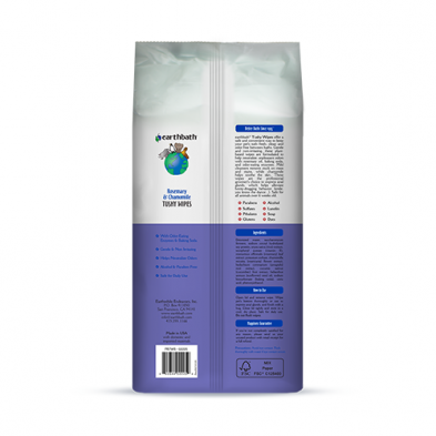 Earthbath - Tushy Wipes Rosemary & Chamomile (100 ct)