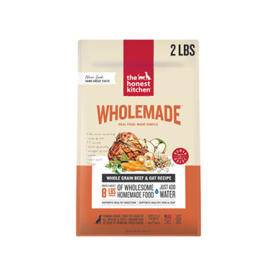 The Honest Kitchen Wholemade Whole Grain Beef Recipe Dog Food 2lb