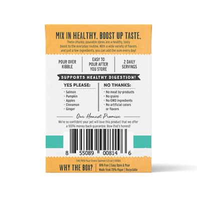 The Honest Kitchen - Pumpkin POUR OVERS Salmon & Pumpkin Stew Dog Food Topper