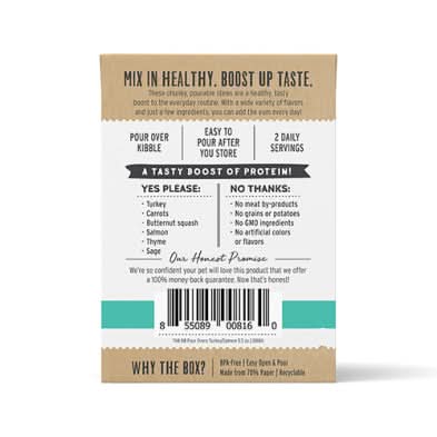 The Honest Kitchen - Bone Broth POUR OVERS Turkey & Salmon Stew Dog Food Topper