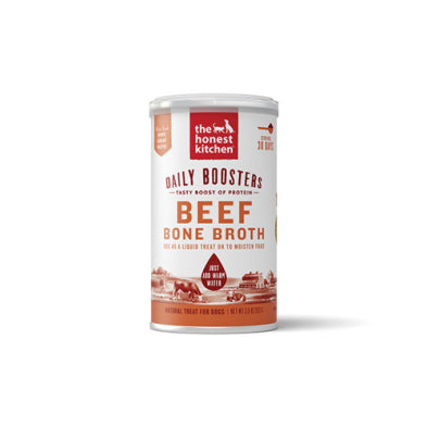 The Honest Kitchen Daily Boosters: Instant Beef Bone Broth with Turmeric for Dogs 3.6oz