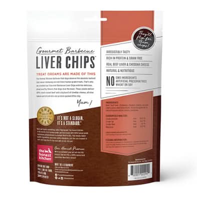 The Honest Kitchen - Gourmet Barbecue Liver Chips Beef Liver & Cheddar Recipe Dog Treat
