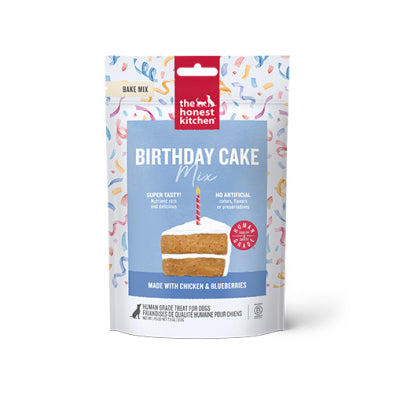 The Honest Kitchen Birthday Cake Mix made with Chicken & Blueberries Human Grade Treat for Dogs 7.5oz