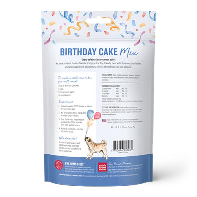 The Honest Kitchen Birthday Cake Mix made with Chicken & Blueberries Human Grade Treat for Dogs 7.5oz