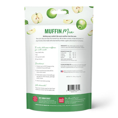 The Honest Kitchen Muffin Mix made with Chicken, Apples & Cinnamon Human Grade Treat for Dogs 7.5oz