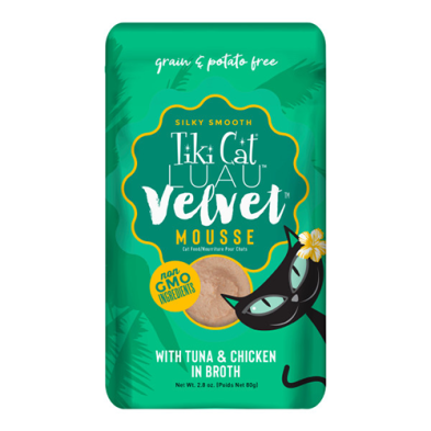 Tiki Cat Luau Velvet with Tuna & Chicken in Broth Wet Cat Food