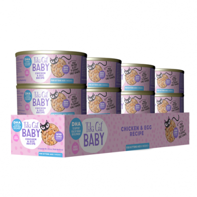 Tiki Cat® Baby Chicken & Egg Recipe Wet Food for Kittens Age 8 Weeks and Over