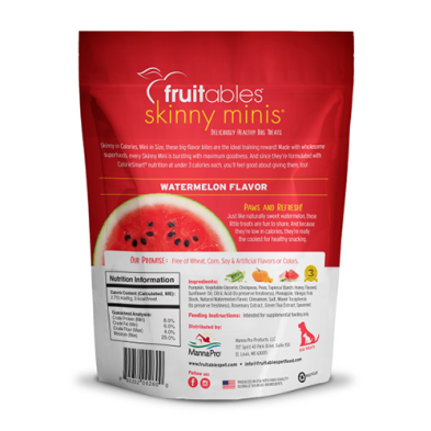 Fruitables - Skinny Minis Watermelon Flavor Dog Treat