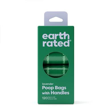 Earth Rated - Easy Tie Handle Poop Bags on Refill Rolls Lavender Scented (120ct)
