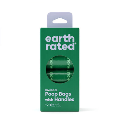 Earth Rated - Easy Tie Handle Poop Bags on Refill Rolls Lavender Scented (120ct)