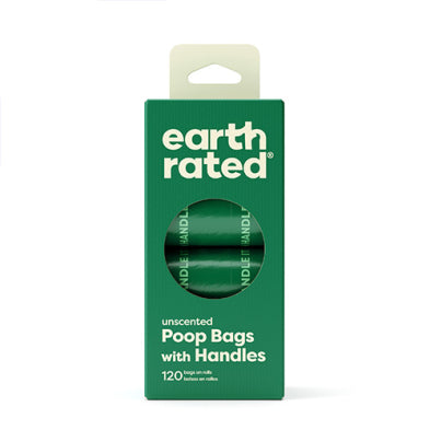Earth Rated - Easy-Tie Handle Poop Bags on Refill Rolls Unscented (120ct)