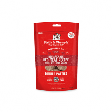 Stella & Chewy's Remarkable Red Meat Dinner Patties Freeze-Dried Raw Dog Food