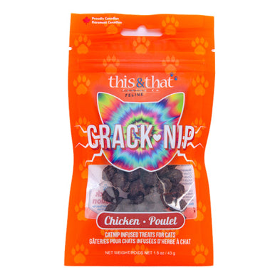 This & That Snack Station Crack-Nip Chicken 43 gm Cat Treat