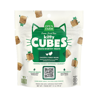 Open Farm - Freeze-Dried Raw Kitty Cubes Chicken & Turkey Recipe Cat Treats