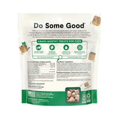 Open Farm - Freeze-Dried Raw Kitty Cubes Chicken & Turkey Recipe Cat Treats