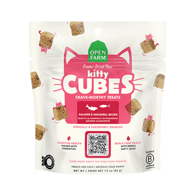 Open Farm - Freeze-Dried Raw Kitty Cubes Salmon & Mackerel Recipe Cat Treats