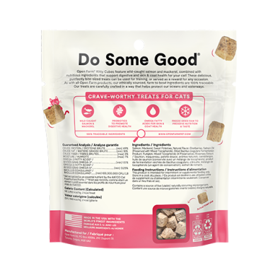 Open Farm - Freeze-Dried Raw Kitty Cubes Salmon & Mackerel Recipe Cat Treats