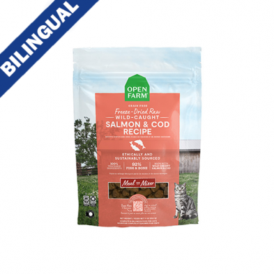 Open Farm Salmon & Cod Freeze-Dried Raw Morsels Freeze-Dried Cat Food
