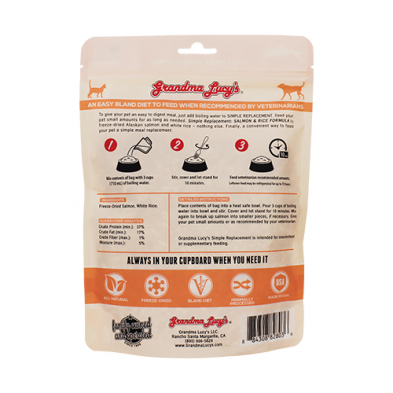 Grandma Lucy's Simple Replacement Salmon & Rice Formula