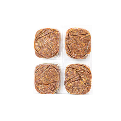 RED DOG BLUE KAT Foundations Raw Beef Recipe Frozen Dog Food 4 x 0.25 lb