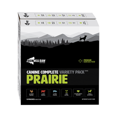 Iron Will Raw - Dog Complete Prairie Variety Pack
