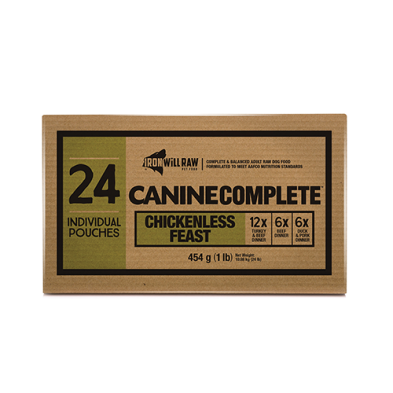 Iron Will Raw - Dog Complete Chickenless Variety Pack 24