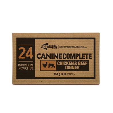Iron Will Raw - Dog Complete Chicken & Beef Dinner 24