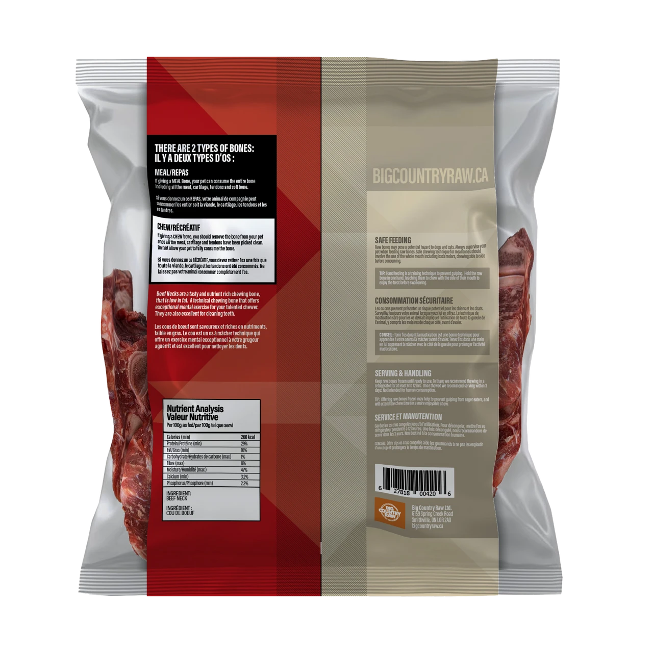 Big Country Raw - Beef Neck Bone