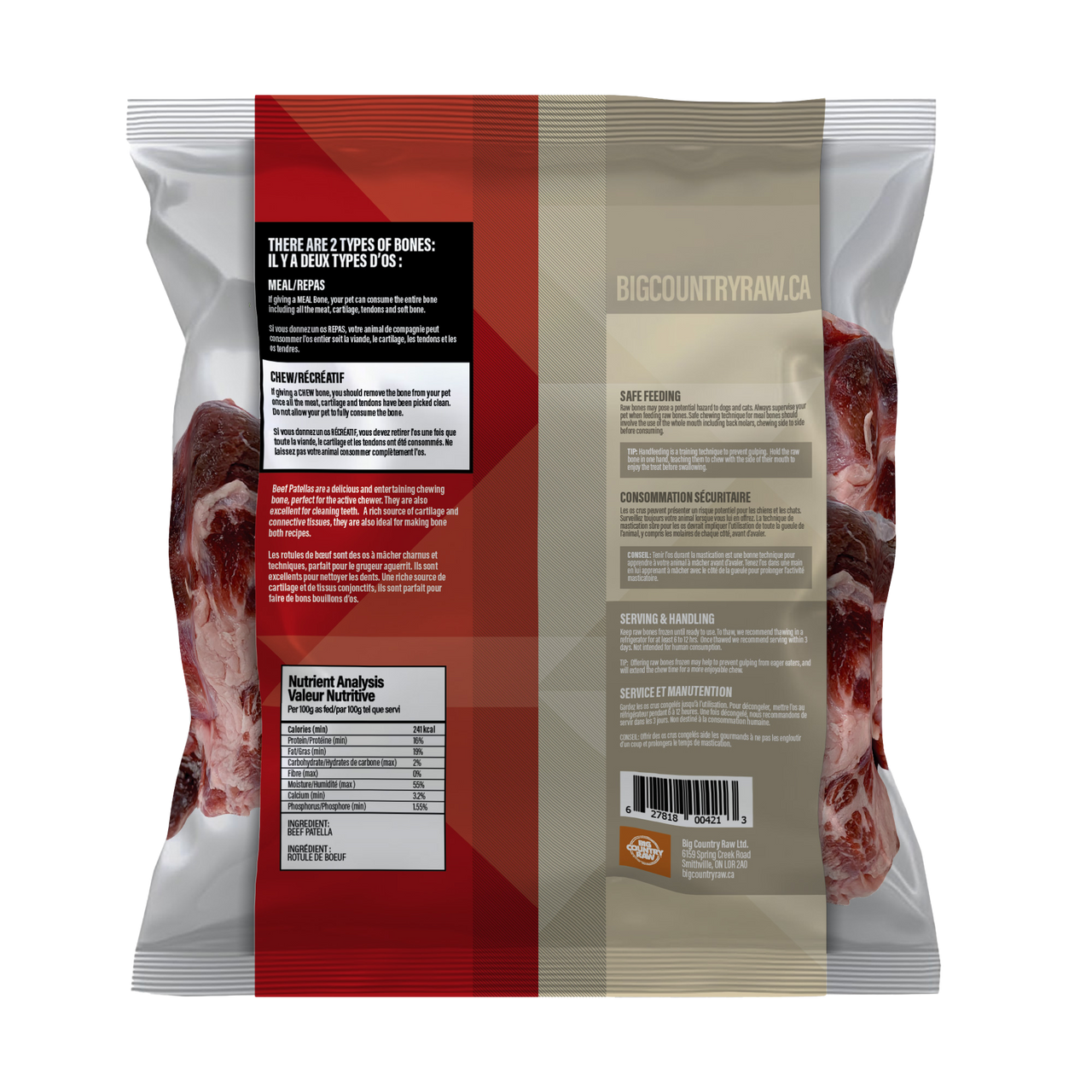 Big Country Raw - Beef Patella Bone