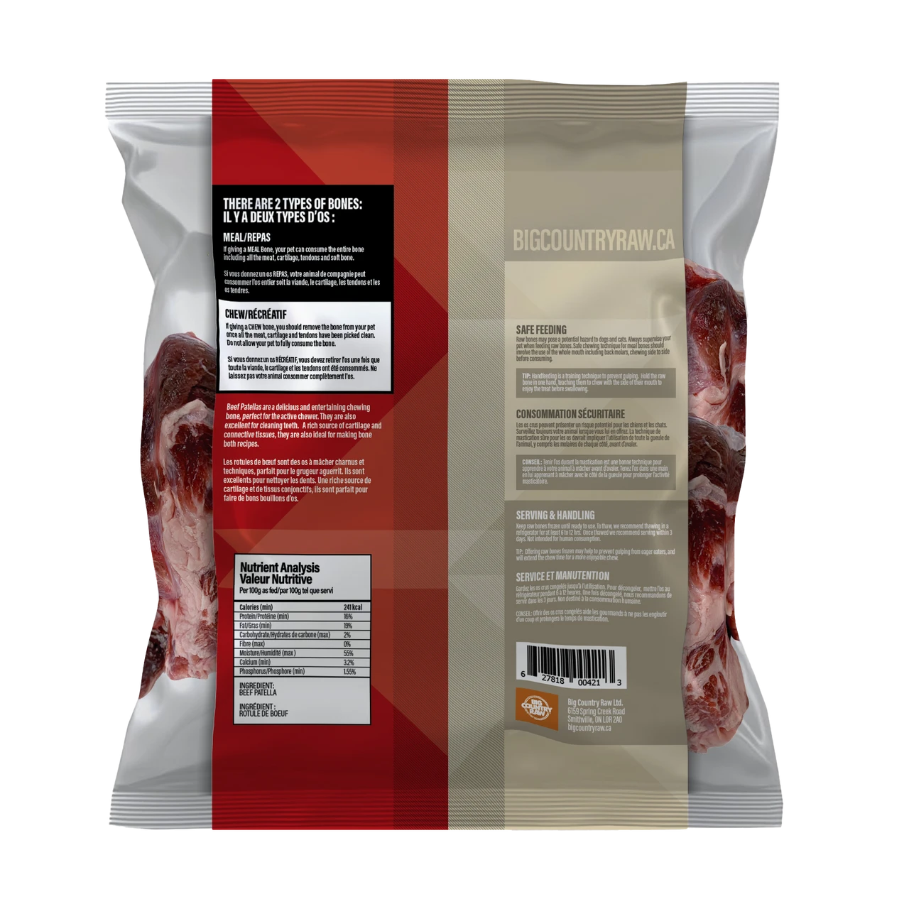 Big Country Raw - Beef Patella Bone