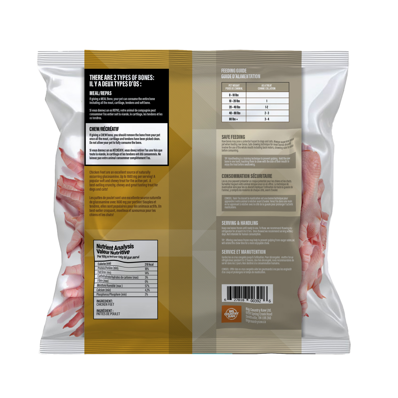 Big Country Raw - Chicken Feet