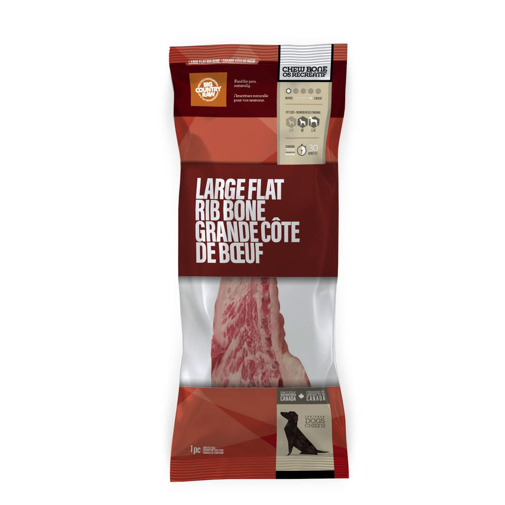 Big Country Raw - L Flat Rib Bone