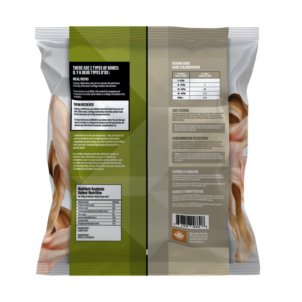 Big Country Raw - Lamb Ears