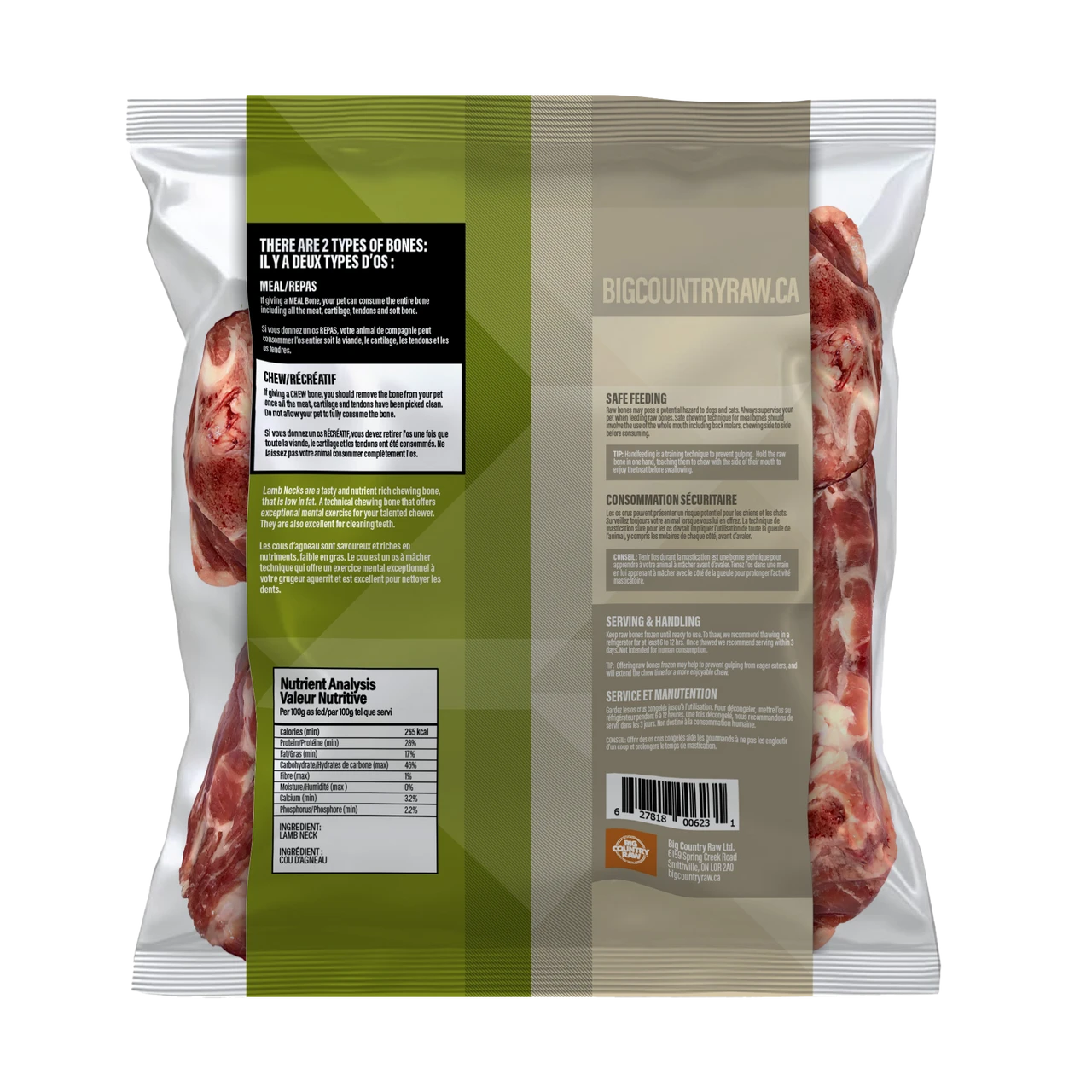 Big Country Raw - Lamb Neck Bone