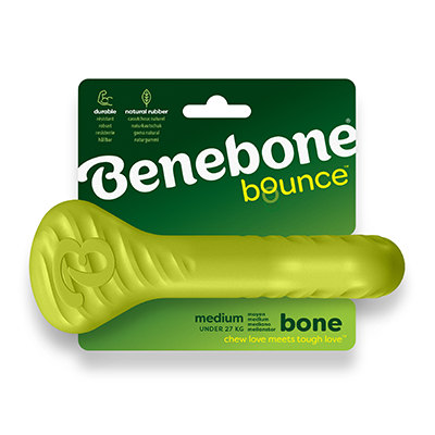 Benebone - Bounce Rubber Bone Dog Toy
