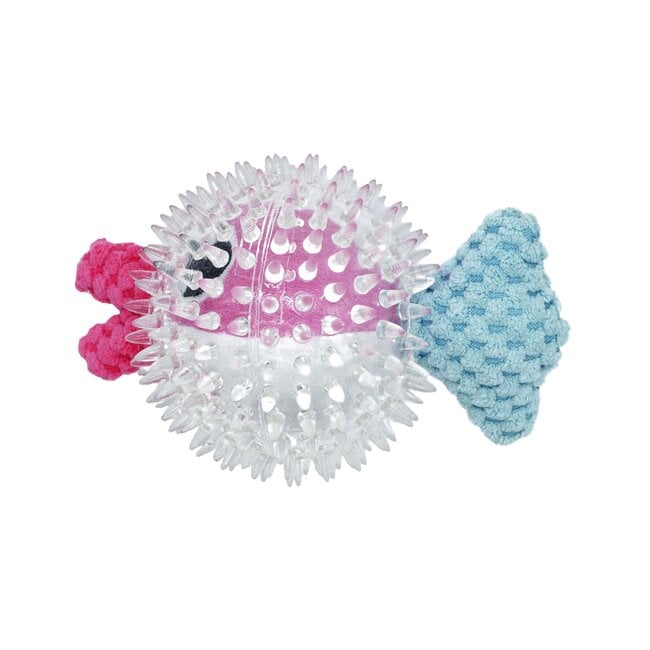 Bud'Z - Toy In A Toy For Dog - Blue Fish