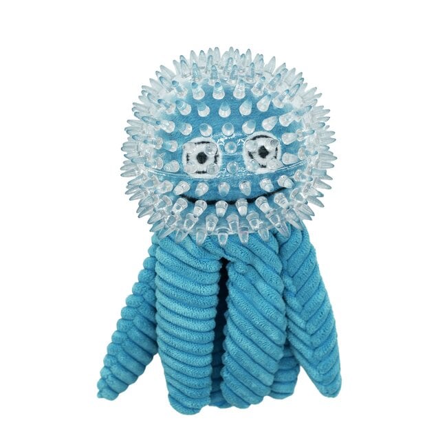 Bud'Z - Toy In A Toy For Dog Blue Octopus