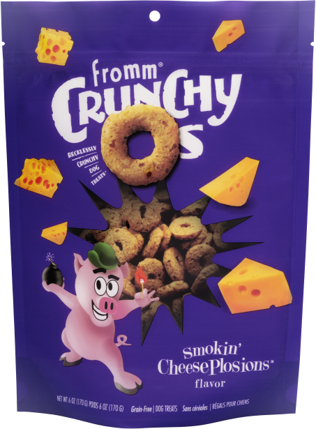 Fromm Crunchy O's Smokin' CheesePlosions Treats for Dogs