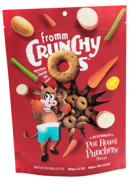 Fromm Crunchy O's Pot Roast Punchers Multigrain Dog Treat
