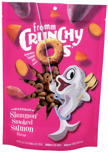 Fromm - Crunchy O's Slammon' Smoked Salmon Multigrain Dog Treats