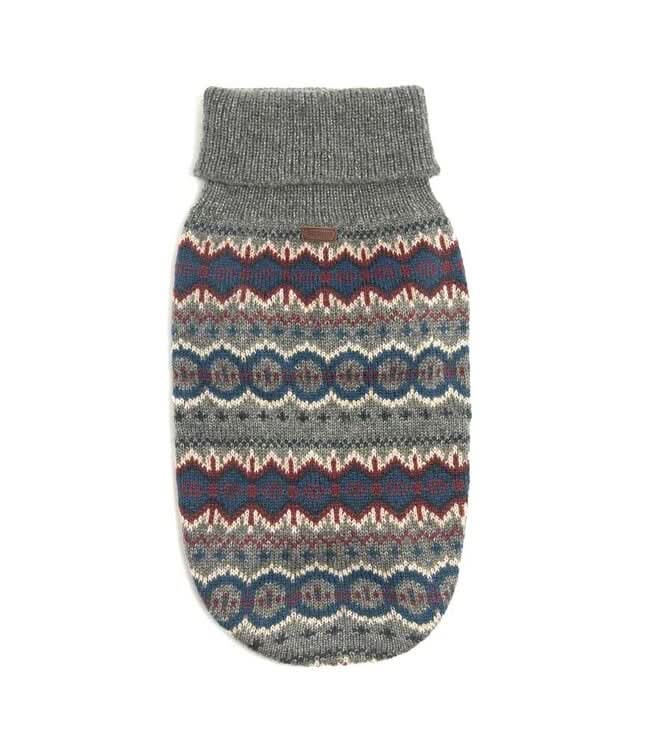 Barbour Sweater Case Fair Isle Gray