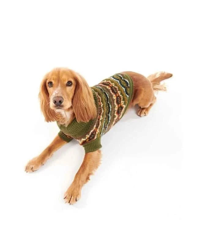 Barbour - Sweater Case Fair Isle Olive