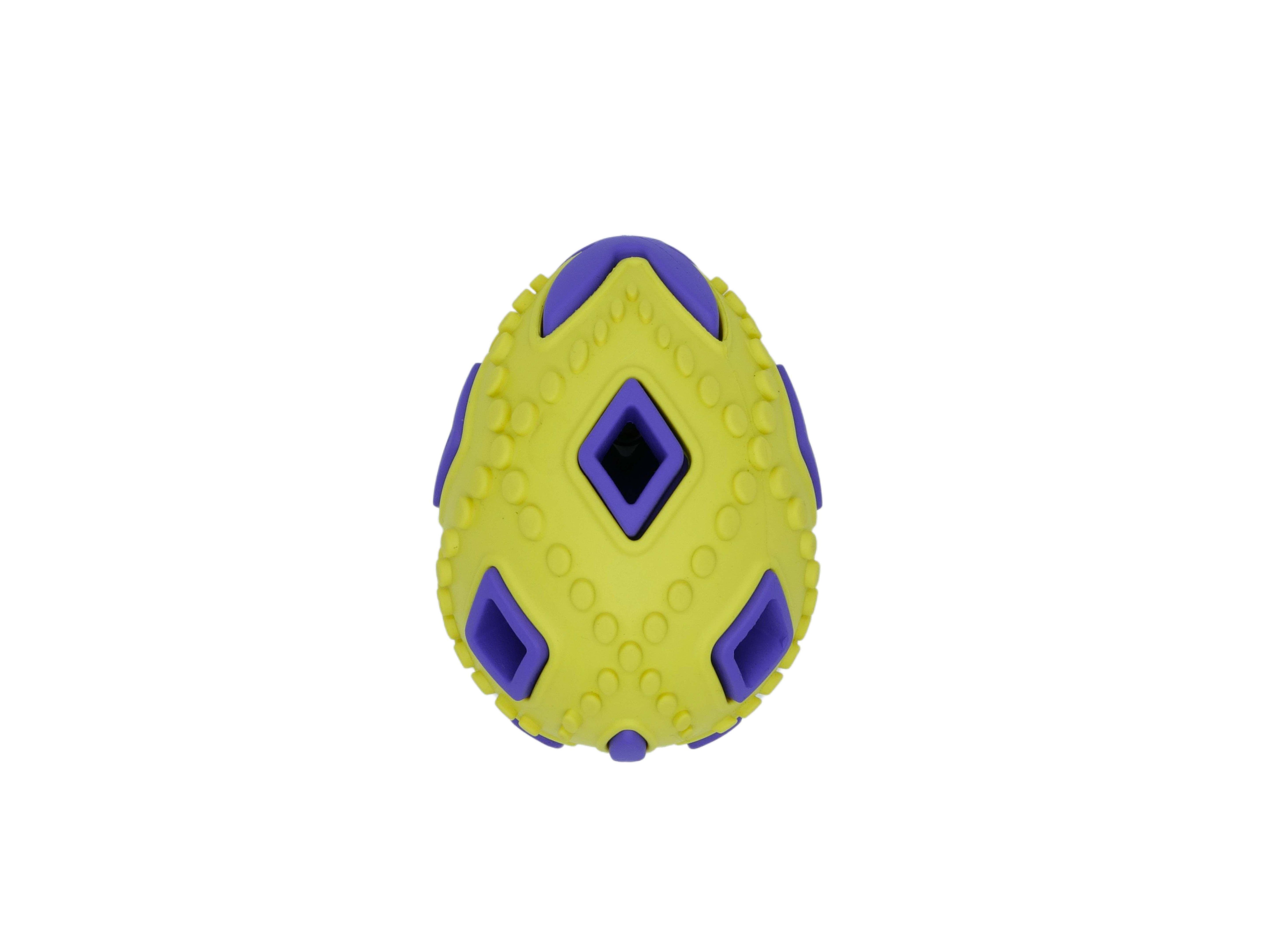 Bud'Z Rubber Astro Egg Yellow Dog