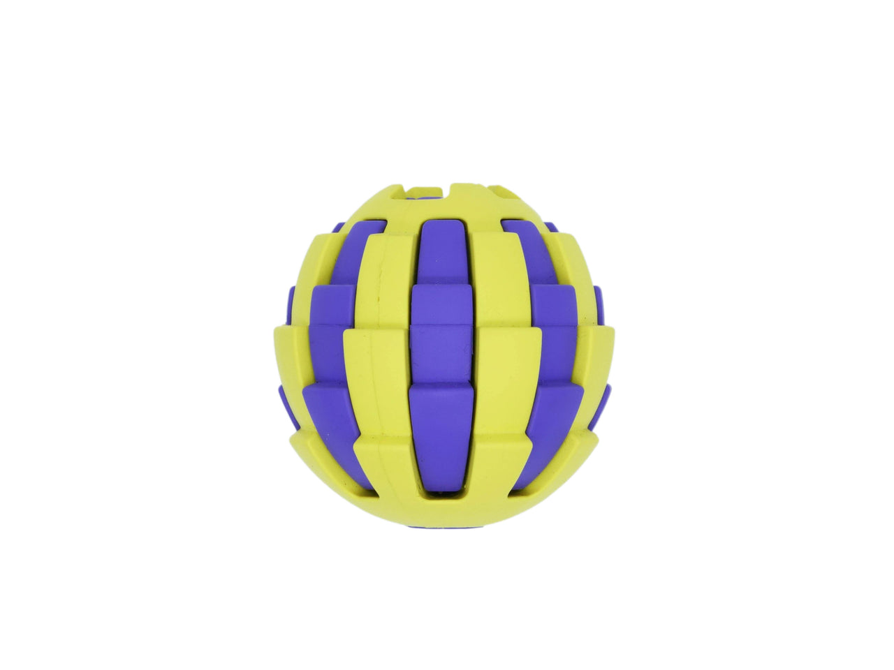 Bud'Z - Rubber Astro With Treat Hole Yellow Dog